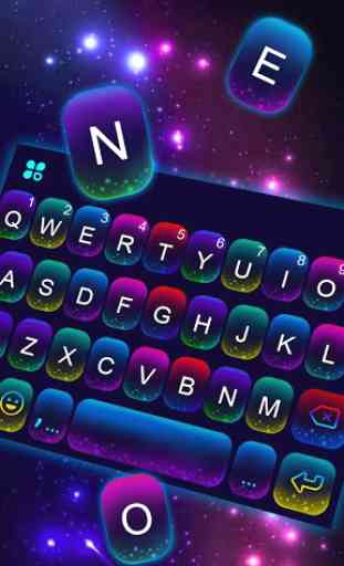 Twinkle Neon Tastatur-Thema 1
