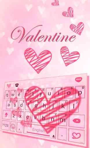 Valentine Tastatur-Thema 1