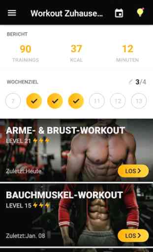 Workout Zuhause für Männer - Bodybuilding-App 1