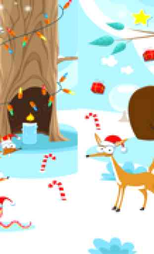 Frohe Weihnachten! Spiel für Kinder im Alter von 2-5: Puzzle, Spiele, Übungen, und Lernen für Kindergarten, Vorschule oder Grundschule mit Tieren im Winter 4