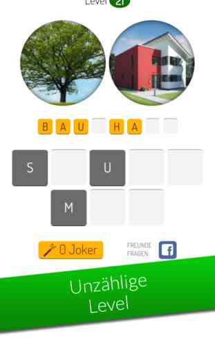 2 Bilder Wortspiele (leicht) - Kostenlos & lustig: Die bekannte Rätsel und Puzzle Quiz Spiele App von SpielAffe 2