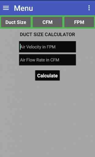 Duct Calculator 1