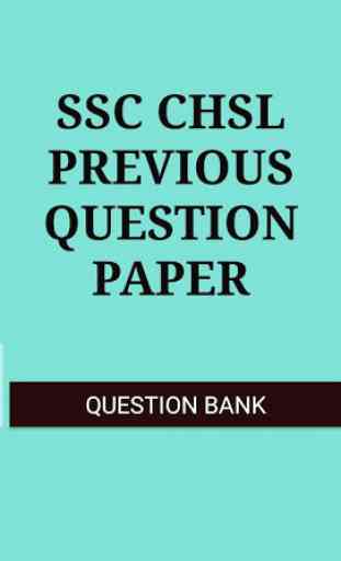 SSC CHSL Previous Year Question Paper 2