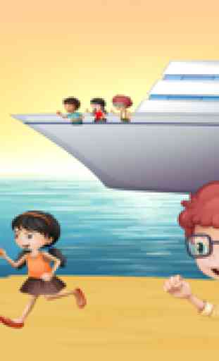 Aktiv! Hafen-Spiel mit Boot und Schiff für Kleinkind-er zum Lernen für Kind-ergarten und Vor-schule 3