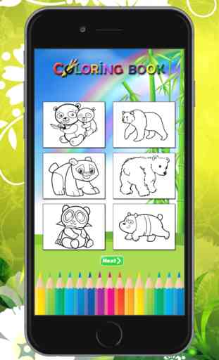 Panda-Bär Malbuch: Lernen Sie einen Panda, Koala und Eisbär auf Farbe 3