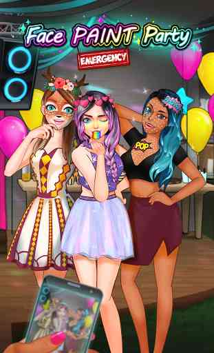 Gesicht malen Party -Social Star ❤ Dress-Up-Spiele 1