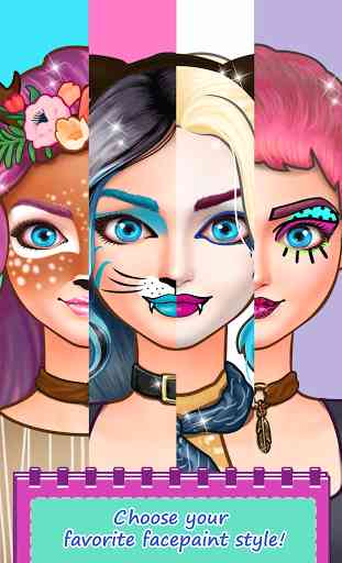 Gesicht malen Party -Social Star ❤ Dress-Up-Spiele 2