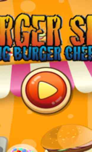 Burger Shop Big Head: Spiele-Hersteller-Food-Hamburger für Mädchen und Jungen 1