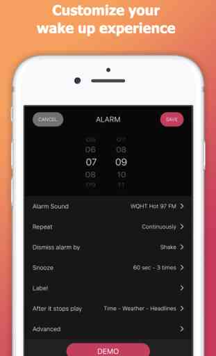 Wecker app mit Musik - myAlarm 4