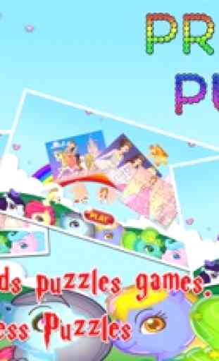 Prinzessin Cartoon Jigsaw Puzzles Spiele für 1