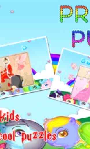 Prinzessin Cartoon Jigsaw Puzzles Spiele für 2