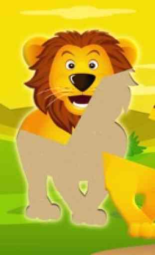 Savanne: Puzzle & Tiere Spiele für kinder, gratis 1
