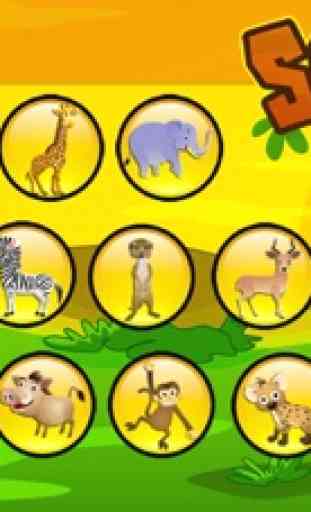 Savanne: Puzzle & Tiere Spiele für kinder, gratis 2