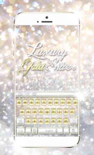 Luxury Gold & Silver Keyboard 1