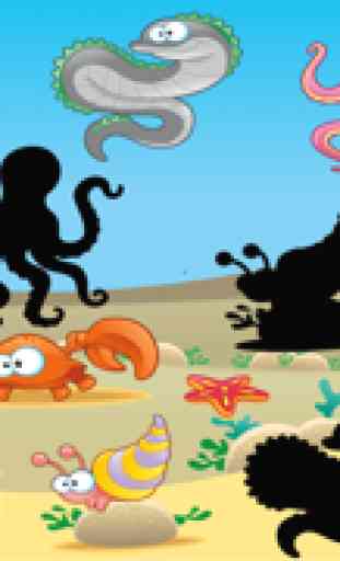 Unterwasser-Lernspiel für Kindergarten, Vorschule und Schule: Spiele, Übungen, Puzzle und Lernen für Kinder von 2-5 und die Tiere im Ozean & Meer wie Fische, Schildkröte, Krake & Krabbe 4