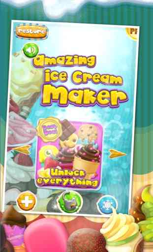 A Amazing Ice Cream Maker Game - Create Cones, Sundaes & Sweet Icy Sandwiches Shop 1