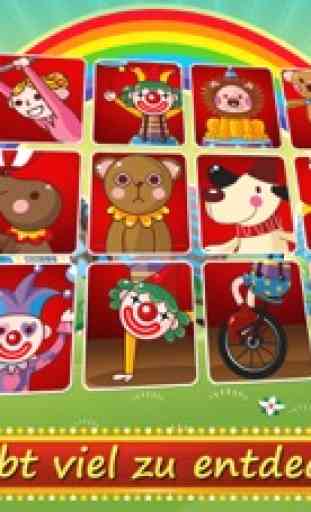Alle Clowns des Zirkus - Gratis Kinderspiele App 2