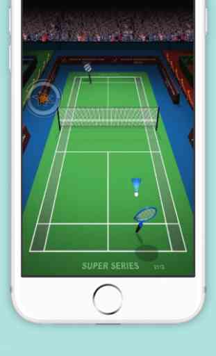 Badminton-Spiel-3D 2