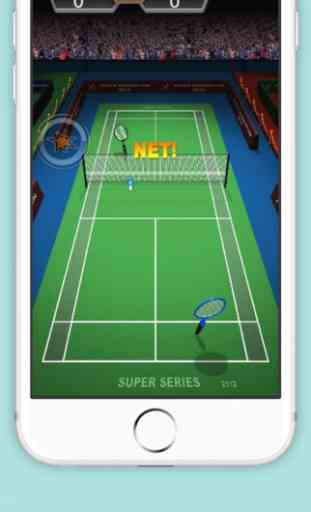 Badminton-Spiel-3D 3