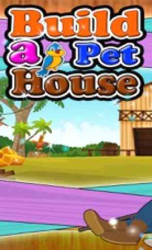 Bauen Sie ein Haustier-Haus - Design & dekorieren das Tier zu Hause in diesem Spiel des Kindes 1