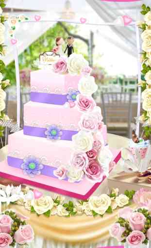 Kuchen-Hersteller - Frische Kuchen-Backen, Kochen und Dekoration auf Hochzeits-Ereignis 4