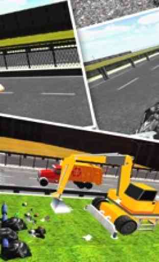 Stadt Müllwagen-Simulator 3D - fahren Müllfahrzeug und Bagger Kran, um die Straßen zu fegen 1