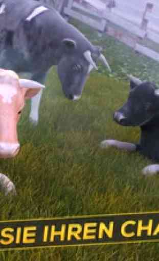 Lustige Kuh Spiel 3D . Bauernhof Kostenlose Spiele 3