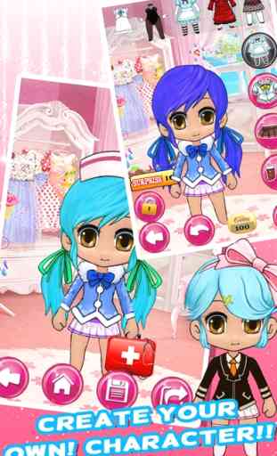 Dress Up Chibi Charakter Spiele Für Jugendliche Mädchen & Kids Gratis - Kawaii-Stil ziemlich Schöpfer Prinzessin und niedlichen Anime für Mädchen 1