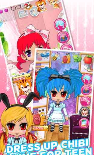 Dress Up Chibi Charakter Spiele Für Jugendliche Mädchen & Kids Gratis - Kawaii-Stil ziemlich Schöpfer Prinzessin und niedlichen Anime für Mädchen 2