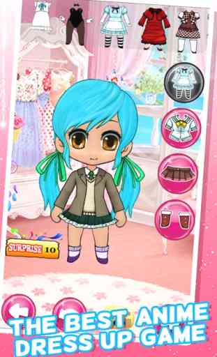 Dress Up Chibi Charakter Spiele Für Jugendliche Mädchen & Kids Gratis - Kawaii-Stil ziemlich Schöpfer Prinzessin und niedlichen Anime für Mädchen 4