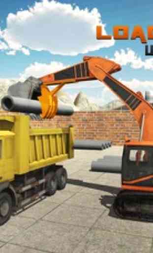 Schwere Bagger Kran-Simulator 3D - A PRO Bau LKW-Fahrer Herausforderung 3