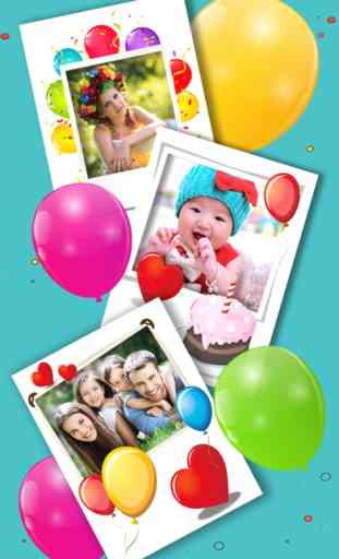 Fotorahmen zum Geburtstag - gestalten Sie Ihre eigene Karten und Glückwünschen 1