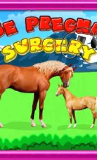 Pferde Schwangerschaft Chirurgie - Tierärztin Arzt und Krankenhaus-Simulator-Spiel für Kinder 1