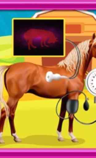 Pferde Schwangerschaft Chirurgie - Tierärztin Arzt und Krankenhaus-Simulator-Spiel für Kinder 3