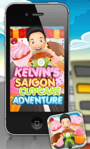 Kelvins Saigon Cupcake Adventure - Free Scooter Racing Game 3