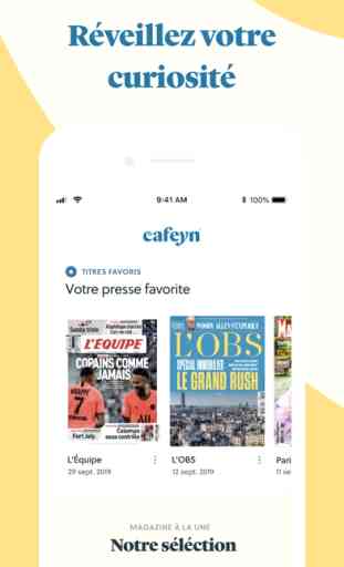Cafeyn - News & magazines (Android/iOS) image 1