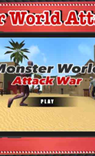 Monster Attack Weltkrieg - Kostenloses Spiel am meisten Spaß für person 1