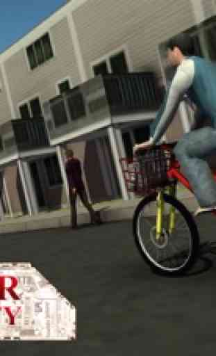 Zeitung Lieferung Boy & Bike Ride Spiel 2
