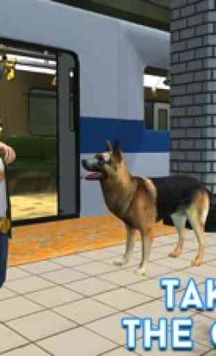 Polizei U-Bahn-Sicherheit Hund - Stadt Verbrechen 3