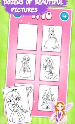Prinzessin Malbuch für Kinder - Zeichnen und Malen 3