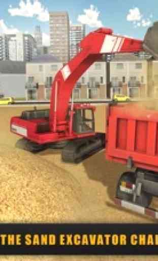 Sand Bagger Simulator 3D-Kran - Kran Operator loader Truck & Drive Von Quarry Baustelle 4
