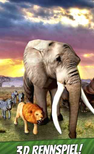 Safari Run Kostenlos - Wild Tier Laufen Überleben Spiel für Kinder 1