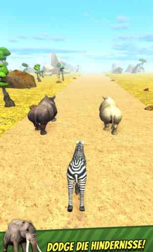Safari Run Kostenlos - Wild Tier Laufen Überleben Spiel für Kinder 2