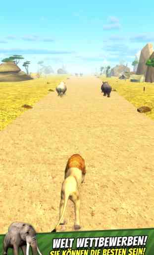 Safari Run Kostenlos - Wild Tier Laufen Überleben Spiel für Kinder 4