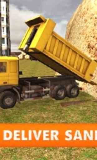 Sand Bagger Truck Simulator - echte 3D-Bau-Kran-Spiel 4