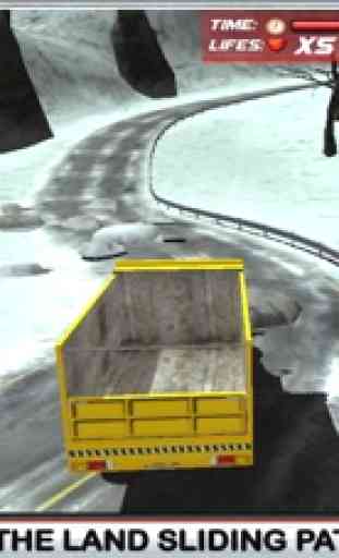 Schnee-LKW-Fahrer-Simulator 3D - Fahren Sie den großen Kran und klären Eis aus gefrorenen Straßen 3