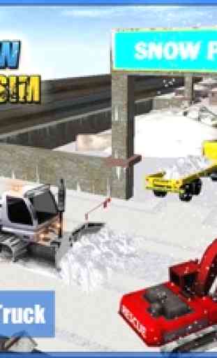 Snow Plow Bagger Sim 3D - Heavy Truck & Crane Rettungseinsatz für Straßenreinigung 3