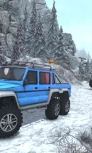 Schnee-Fahrsimulator - Off Road 6 x 6 LKW Spiel 1