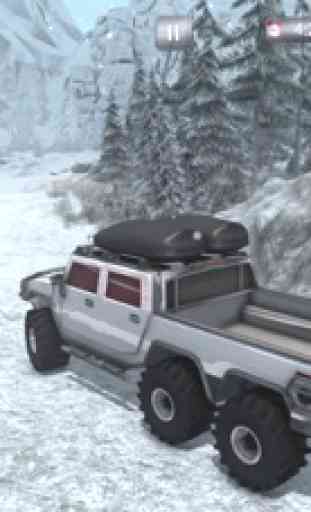 Schnee-Fahrsimulator - Off Road 6 x 6 LKW Spiel 2