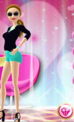 Anzieh spiele für Mädchen: 3D Mode Modell -  Umstylen Spiel für Teenager 1